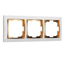 Рамка Werkel Snabb на 3 поста белый/золото W0031933 4690389160875