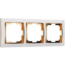 Рамка Werkel Snabb на 3 поста белый/золото W0031933 4690389160875