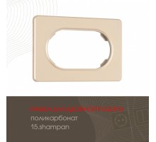Рамка для двойной розетки Arte Milano 502.15-double.shampan