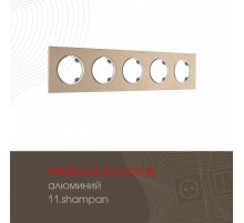 Рамка пятиместная Arte Milano 502.11-5.shampan
