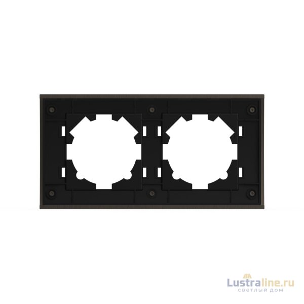 Рамка двухместная ELBI Zena Platin 500-073000-226