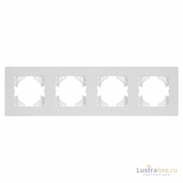 Рамка на 4 поста пластиковая Arlight FRM-PERIO-PL-4-WH 049758