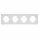 Рамка на 4 поста пластиковая Arlight FRM-PERIO-PL-4-WH 049758