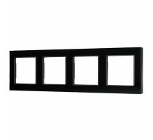 Рамка четырехместная Arlight FRM-GLARE-GS-4-BK 043803