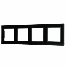 Рамка четырехместная Arlight FRM-GLARE-GS-4-BK 043803