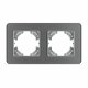 Рамка на 2 поста стеклянная Arlight FRM-OMALI-GS-2-GR 049694