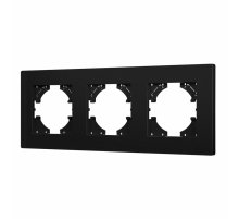 Рамка на 3 поста пластиковая Arlight FRM-PERIO-PL-3-BK 049755
