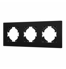 Рамка на 3 поста пластиковая Arlight FRM-PERIO-PL-3-BK 049755
