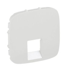 Лицевая панель Legrand Valena Allure розетки телефонной RJ-11/Ethernet RJ-45 жемчуг 755419