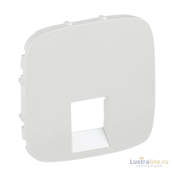 Лицевая панель Legrand Valena Allure розетки телефонной RJ-11/Ethernet RJ-45 жемчуг 755419