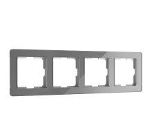 Рамка на 4 поста Werkel Acrylic графит 4690389190537 W0042704 a062132