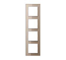 Рамка четырехместная Jung AC584GLCH Рамка четырехместная Jung AC584GLCH