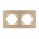 Рамка на 2 поста алюминиевая Arlight FRM-AKIRY-AL-2-GD 049726