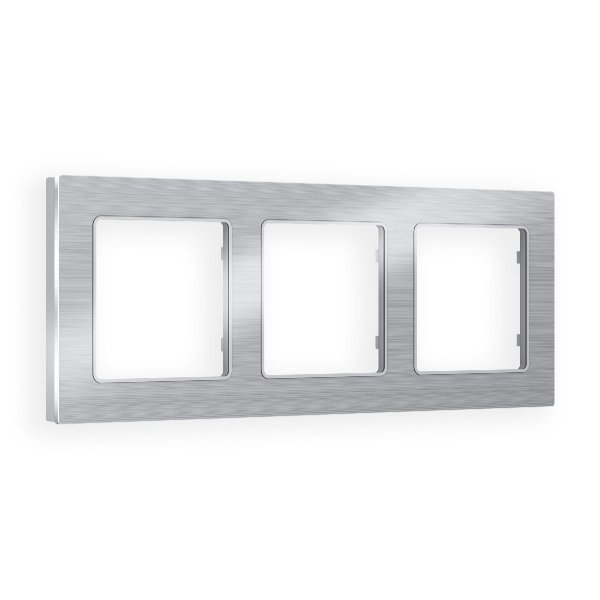 Рамка трехместная Ambrella Volt Platos AF550103