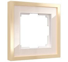 Рамка на 1 пост Werkel Baguette айвори-латунь 4690389185731 W0012851 a060233