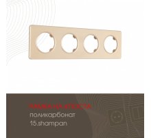Рамка четырехместная Arte Milano 502.15-4.shampan