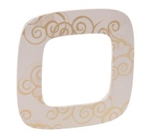 Рамка 1-постовая Legrand Valena Allure Нарцисс золото 754351
