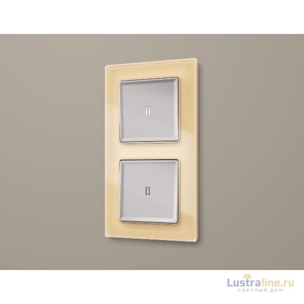 Рамка двухместная Ambrella Volt Platos AF330602