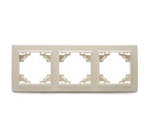 Рамка 3-местная горизонтальная Stekker PFR00-9003-02 39242
