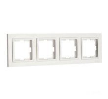 Рамка на 4 поста Mono Electric Larissa слоновая кость 103-010100-163 Рамка на 4 поста Mono Electric Larissa слоновая кость 103-010100-163