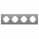 Рамка на 4 поста пластиковая Arlight FRM-PERIO-PL-4-GR 049760