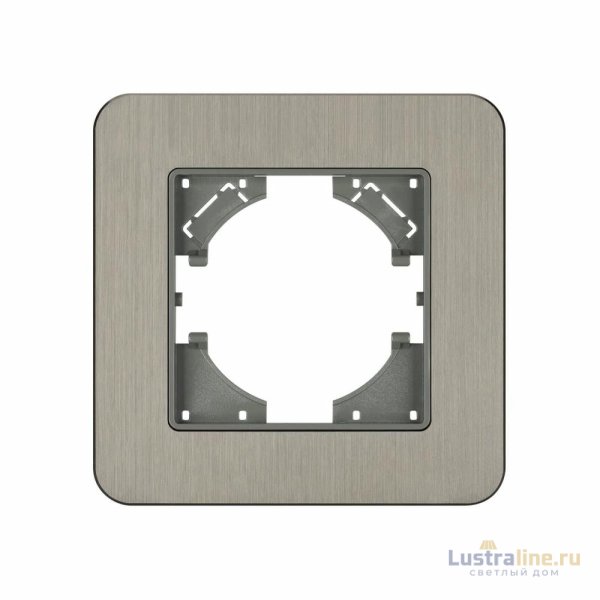 Рамка алюминиевая на 1 пост Arlight FRM-AKIRY-AL-1-SR 049680