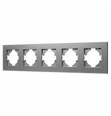 Рамка на 5 постов пластиковая Arlight FRM-PERIO-PL-5-GR 049764
