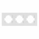Рамка на 3 поста пластиковая Arlight FRM-PERIO-PL-3-WH 049754