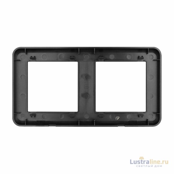 Рамка двухместная Arlight FRM-VERSA-PL-2-BK 043778