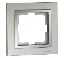 Рамка на 1 пост Mono Electric Despina серебро 102-210000-160