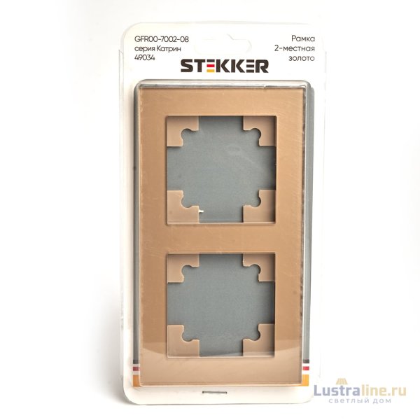 Рамка 2-местная Stekker Катрин GFR00-7002-08 49034