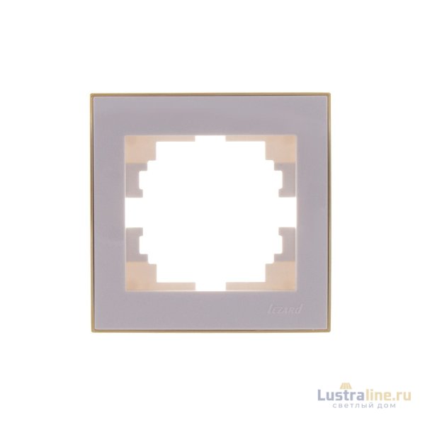 Рамка 1-местная горизонтальная Lezard Rain 703-0226-146