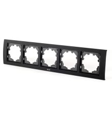 Рамка пятиместная ELBI Zena Platin 500-073700-250
