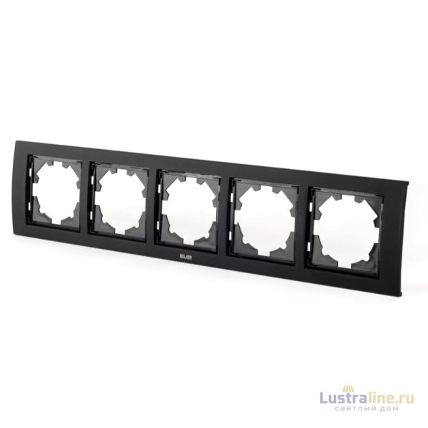 Рамка пятиместная ELBI Zena Platin 500-073700-250