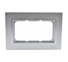 Рамка двойная для розетки Mono Electric Despina серебро 102-210000-165 Рамка двойная для розетки Mono Electric Despina серебро 102-210000-165
