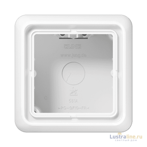 Коробка одноместная Jung CD581AWW
