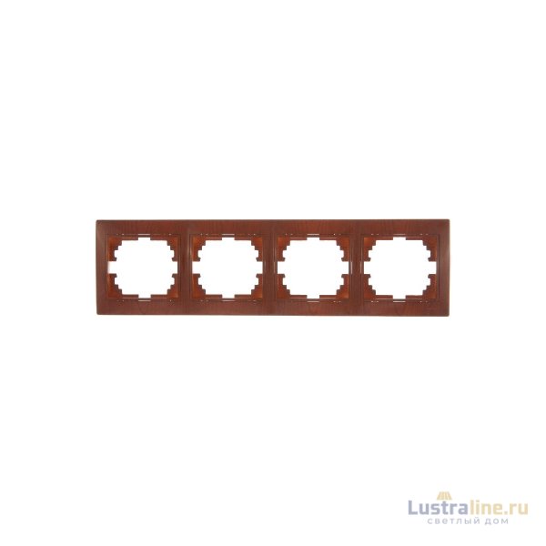Рамка 4-местная горизонтальная Lezard Mira 701-0801-149