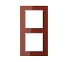 Рамка двухместная Jung AC582GLRT Рамка двухместная Jung AC582GLRT