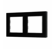 Рамка двухместная Arlight FRM-GLARE-GS-2-BK 043797