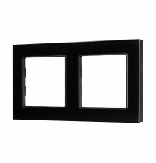 Рамка двухместная Arlight FRM-GLARE-GS-2-BK 043797