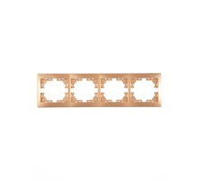 Рамка 4-местная горизонтальная Lezard Mira 701-1300-149 Рамка 4-местная горизонтальная Lezard Mira 701-1300-149