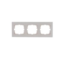 Рамка 3-местная горизонтальная Lezard Karina 707-0300-148 Рамка 3-местная горизонтальная Lezard Karina 707-0300-148