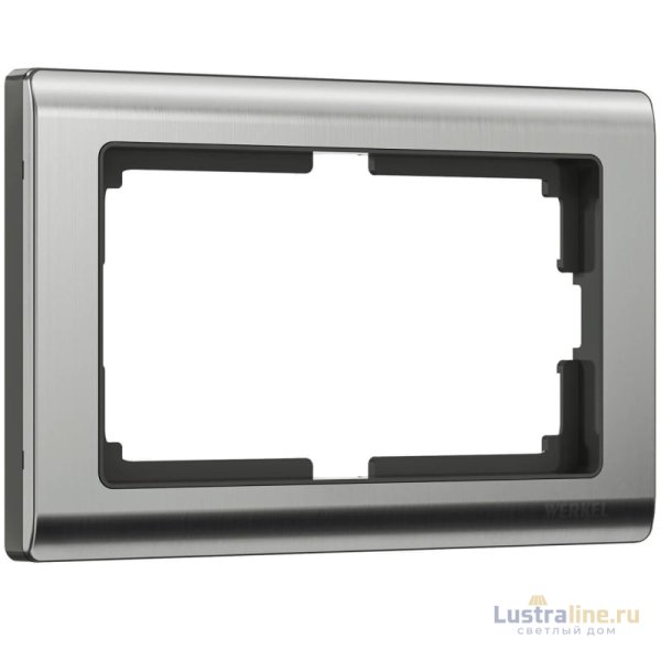 Рамка Werkel Metallic для двойной розетки глянцевый никель W0081602 4690389159077