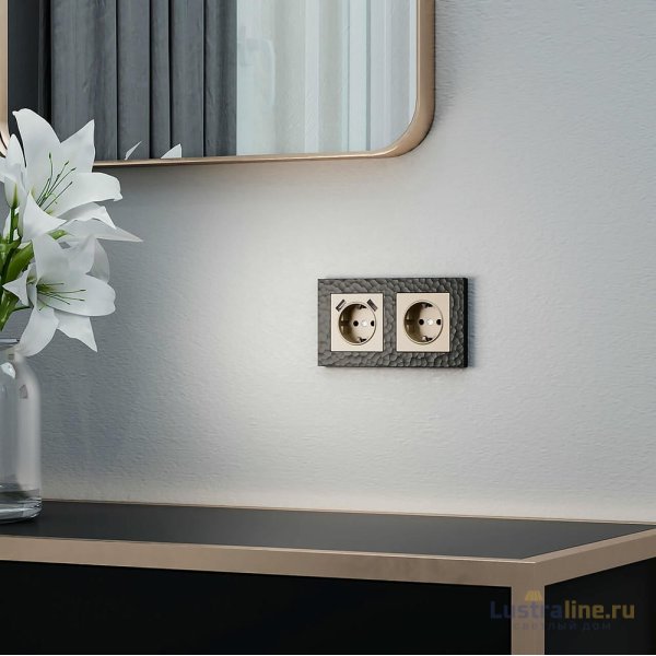 Накладка для розетки USB Werkel шампань W1179511 4690389157462