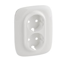 Лицевая панель Legrand Valena Allure розетки с/з белая 754955