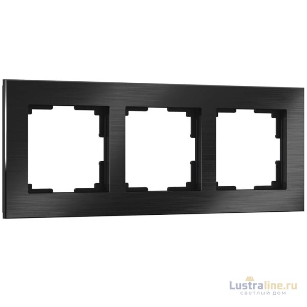 Рамка Werkel Aluminium на 3 поста черный алюминий W0031708 4690389158100