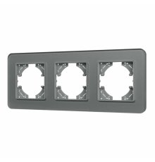 Рамка на 3 поста стеклянная Arlight FRM-OMALI-SFGS-3-GR 049714