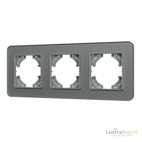 Рамка на 3 поста стеклянная Arlight FRM-OMALI-SFGS-3-GR 049714