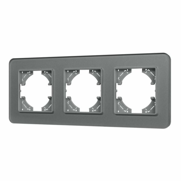 Рамка на 3 поста стеклянная Arlight FRM-OMALI-SFGS-3-GR 049714
