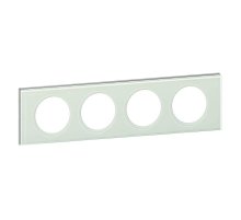 Рамка 4-постовая Legrand Celiane смальта белая глина 069314